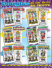 CATSANOVA™, COW PIES™,MEET THE FLOCKERS™, MONEY MANIA™, RETRO RABBITS™& SQUAWK THE LINE™