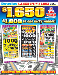 BUCK 'N' LUCKY&trade;, HOT & SIXY&trade;, R U FEELIN' LUCKY?&trade;